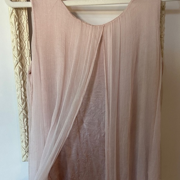 BELLAMBRA | Silk Tank Top Powder Pink Size Scoop Neck Viscose Lined - Picture 9 of 16